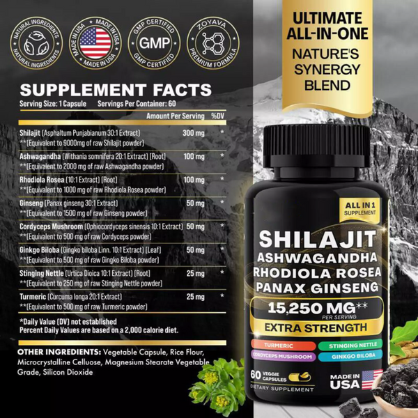 Pure Shilajit Gummies –  Now 8 in 1 Shilajit Capsules